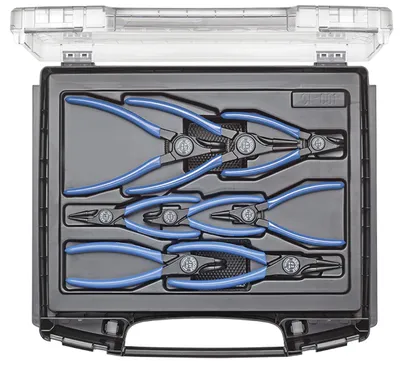 Immagine prodotto di Gedore 2148706 Set di pinze per anelli di sicurezza Adatto per (pinze per anelli di sicurezza) anelli esterni e interni 12-25 mm, 19-60 mm 10-25 mm, 19-60 mm Forma della punta (dettagli) dritta,