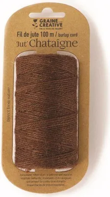 Obrázek produktu pro Cívka jutové nitě - hnědá - 100 m x 2 mm