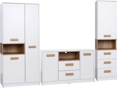 Produktbild von Marmex Grant SET D - Kleiderschrank, Kommode, Standregal