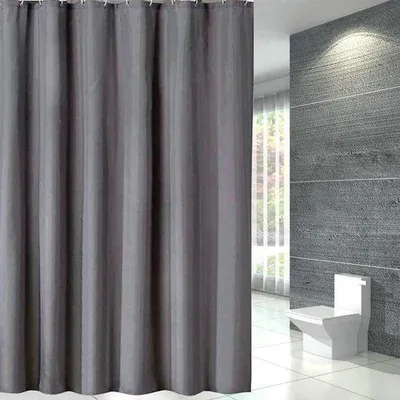 Obrázek produktu pro Závěs do sprchy, antracitová barva, rozměry 100 x 180 cm