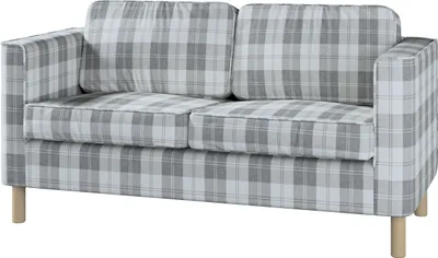 Produktbild von Dekoria Bezug für Pärup 2-Sitzer Sofa, weiß-grau , 165 x 80 x 86