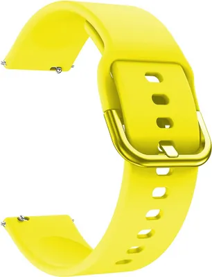 Produktbild von BStrap Silicone V2 Armband für Garmin Vivoactive 5, yellow