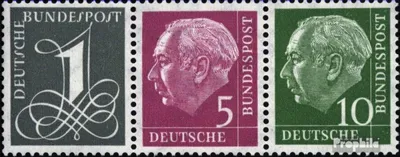 Produktbild von Briefmarken BRD (BR.Deutschland) 1958 Mi W18X gestempelt