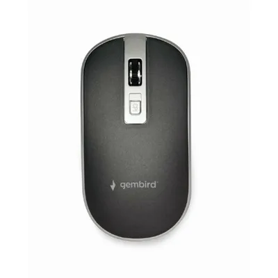 Produktbild von gembird Kabellose optische Maus, schwarz/silber