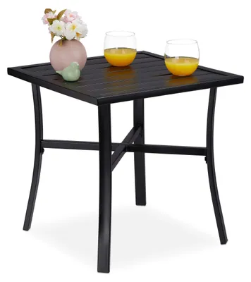 Image de Table carrée pour jardin, idéale pour 4 personnes, parfaite pour l'extérieur