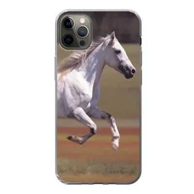 Produktbild von MuchoWow® Handyhülle Schutzhülle Hülle für iPhone 13 Pro Max Pferd - Licht - Gras Silikon Softcase Handy Hülle - Mobiltelefon