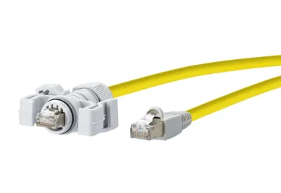 Immagine prodotto di METZ CONNECT Cavo patch industriale E-DAT V6, IP67 - RJ45, 2 m