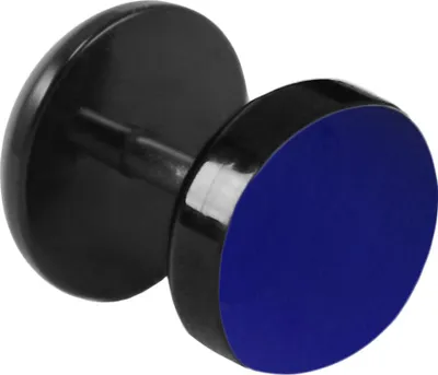 Produktbild von Fake Plug Ohrstecker Emaille Farbe - Blau