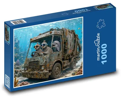 Obrázok produktu pre Puzzle 1000 Mládätá šoférujú auto - martinpuzzle