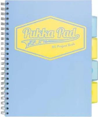 Zdjęcie produktu dla Kołozeszyt Pukka Pad B5 Project Book Pastel niebieski - Pukka Pads