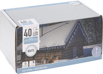 Zdjęcie produktu dla Lampki sople dekoracyjne LED 40 szt.