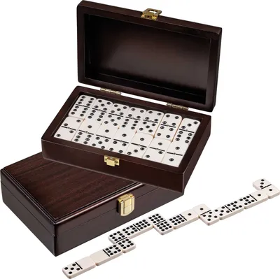 Obrázok produktu pre Philos Domino Double 9 Walnut Box 20x12,5cm