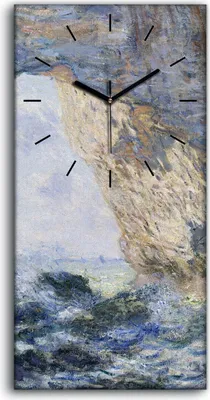 Produktbild von Wohnzimmer-Bild Leinwand Uhr Geräuschlos Kunstdruck 30x60 Das Manneporte 1883 - schwarze Hände