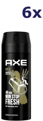 Produktbild von 6x Axe Deo Spray 150 ml Gold