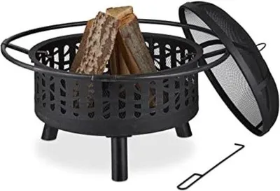 Produktbild von Famanu Feuerschale Gartenofen - 41 x 55 cm - Schwarz