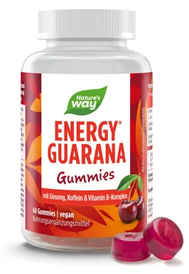 Produktbild von Energy Guarana Gummies – mit Koffein & Taurin, Kirsch-Geschmack