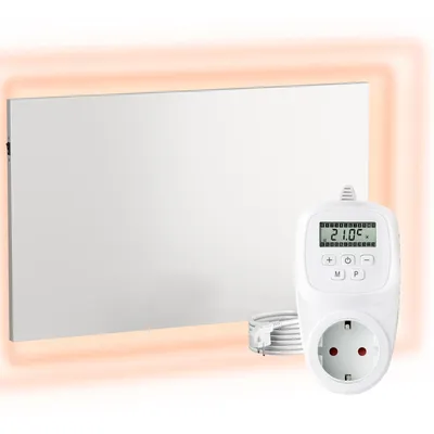 Produktbild von H900 Carbon Crystal Heizpaneel 900 Watt mit TH12 Thermostat Wand/Decke