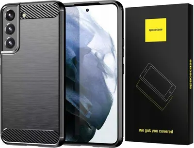 Immagine prodotto di SPACECASE Custodia protettiva in carbonio per Galaxy S22+ nero