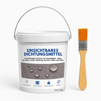 Produktbild von Wasserfestes Dichtmittel 300g – unsichtbare Abdichtung, schnelltrocknend & übermalbar, für Bad, Küche, Garten & Outdoor, hochtemperaturbeständig, KI-generiertes Bild