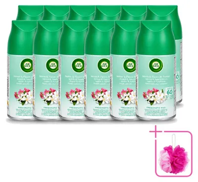 Obrázek produktu pro 12 kusů náplně do osvěžovače vzduchu Air Wick Freshmatic – vůně "Jarní rosa" – 250 ml – výhodný balení – 12 kusů