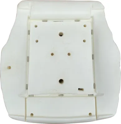 The underside of a car seat cushion.
