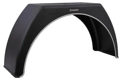 Obrázok produktu pre Blatník prívesu 15-17,5" DOMAR DK3114 plochý podbeh kolesa 950/300 mm s bielym lemovaním