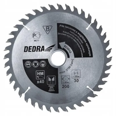 Produktbild von Dedra Sägeblatt 190mm 60 Zähne Holz