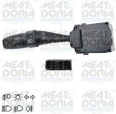 Produktbild von MEAT & DORIA 231053 Lenkstockschalter Kombischalter für HONDA Jazz II Schrägheck (GD, GE3, GE2) CIVIC VII Hatchback (EU, EP, EV) CR-V II (RD) FR-V