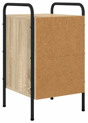 Image de Table de chevet en chêne Sonoma, dimensions : 35 x 36,5 x 61 cm