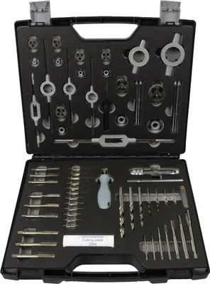 Produktbild von Projahn Gewindeschneider-Set HSS-G 61-tlg. M3-M12 in Kunststoffkoffer