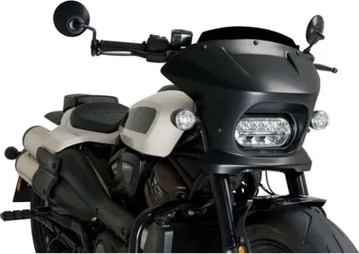 Immagine prodotto di Cupolino PUIG semicarenato nero per Harley davidson sportster s