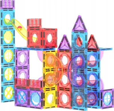 Produktbild von ANEK - SMILY PLAY Magnetische Bauklötze, 100 Teile, SmilyPlay SP85304, 53044