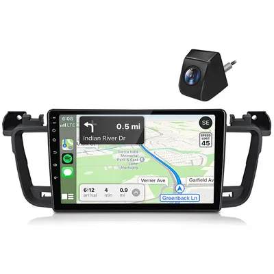 Obrázok produktu pre Autorádio s Carplay, Android 15, 4+64G pamäte, vhodné pre modely Peugeot 508 (ročníky 2010-2018), s GPS navigáciou, Wi-Fi, RDS, DAB+, DSP a FM rádiom