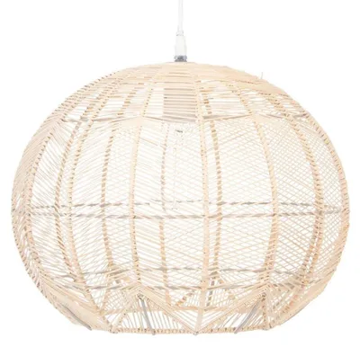 Obrázok produktu pre Závesná lampa Eazy Living z ratanu, Ø 38 cm, Arria, béžová