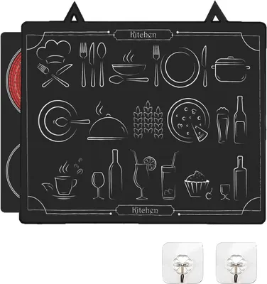 Produktbild von Induktionsschutzmatte 62 x 53 cm, für Küche, Gummi, hitzebeständig, rutschfest, feuerfest