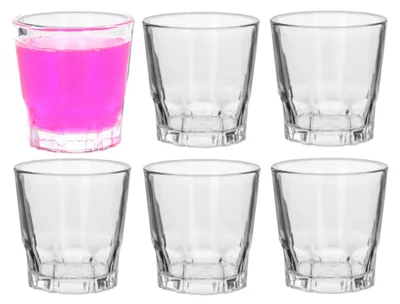 Produktbild von Alessandro Schnapsglaser Montecarlo - 6 Stuck - Glas - 55 ml - Schnapsglas