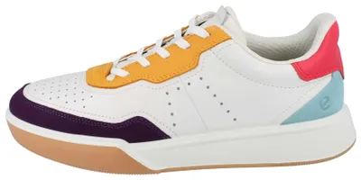 Produktbild von ECCO Soft Street Court W Damen Sneaker weiß multi Glattleder - Größe: 38