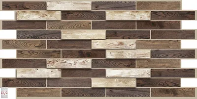 Produktbild von 3D PVC Wandpaneele Wandverkleidung PVC-Verkleidung Stein Holz Mosaik Fliesen Imitation (ca. 0,5qm)