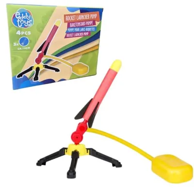 Immagine prodotto di Eddy Toys Pompa per lancio di razzi, 4 pezzi