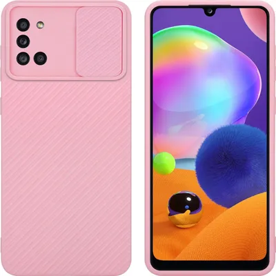 Image de Cadorabo Housse pour Samsung Galaxy A31 Housse de protection rose Housse pour portable TPU Etui Case Cover Protection pour appareil photo