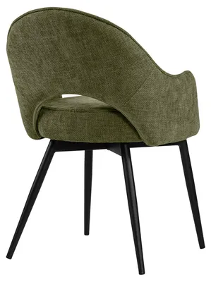 Produktbild von 4er-Set Diana | Hotel Stuhl | Grün | Stoff/Textil
