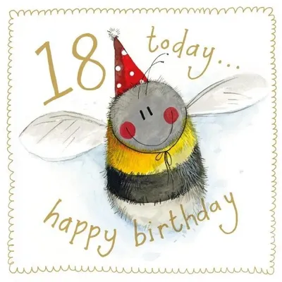 Image de Carte d'anniversaire 18 S541 Abeille - Alex Clark