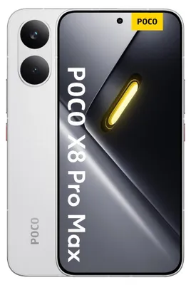 Image de XIAOMI Poco X8 Pro Max 5G, smartphone 12 Go/256 Go, 6,83 pouces, 8 500 mAh, blanc