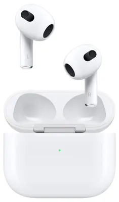Produktbild von Apple AirPods (3rd generation) AirPods (3. Generation) mit Lightning Ladecase, Kabellos, Anrufe/Musik, Kopfhörer, Weiß