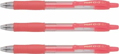 Produktbild von Pilot G2-07 Gelschreiber Neonrot - 3er-Set