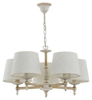 Immagine prodotto di Lampada a sospensione ROKSANA bianca 5xE14x10W in metallo, dimensioni: 60x55x55 cm, IP20, Alfa