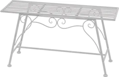 Produktbild von Garden Pleasure Gartenbank Lorin 950383 weiß Metall 83,0 cm