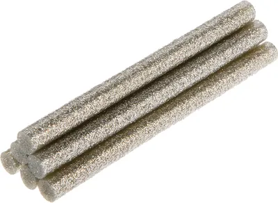 Image de TOPEX Cartouches de colle brocart argent, 6 pces, 8 mm x 100 mm