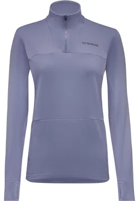 Image de GOREWEAR, t-shirt thermique de sport pour femmes, fermeture éclair 1/4, couleur gris améthyste, taille XL (Europe)
