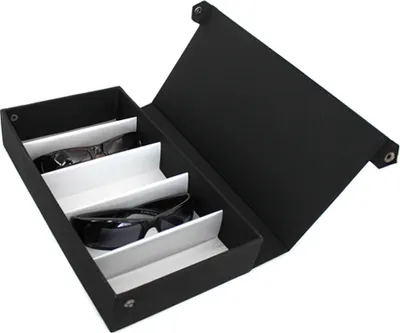 Produktbild von Brillenkoffer Brillendisplay für 5 Brillen Textilstoff